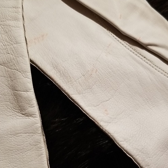 Intake kid leather light Gray gloves 13 " - Picture 5 of 8